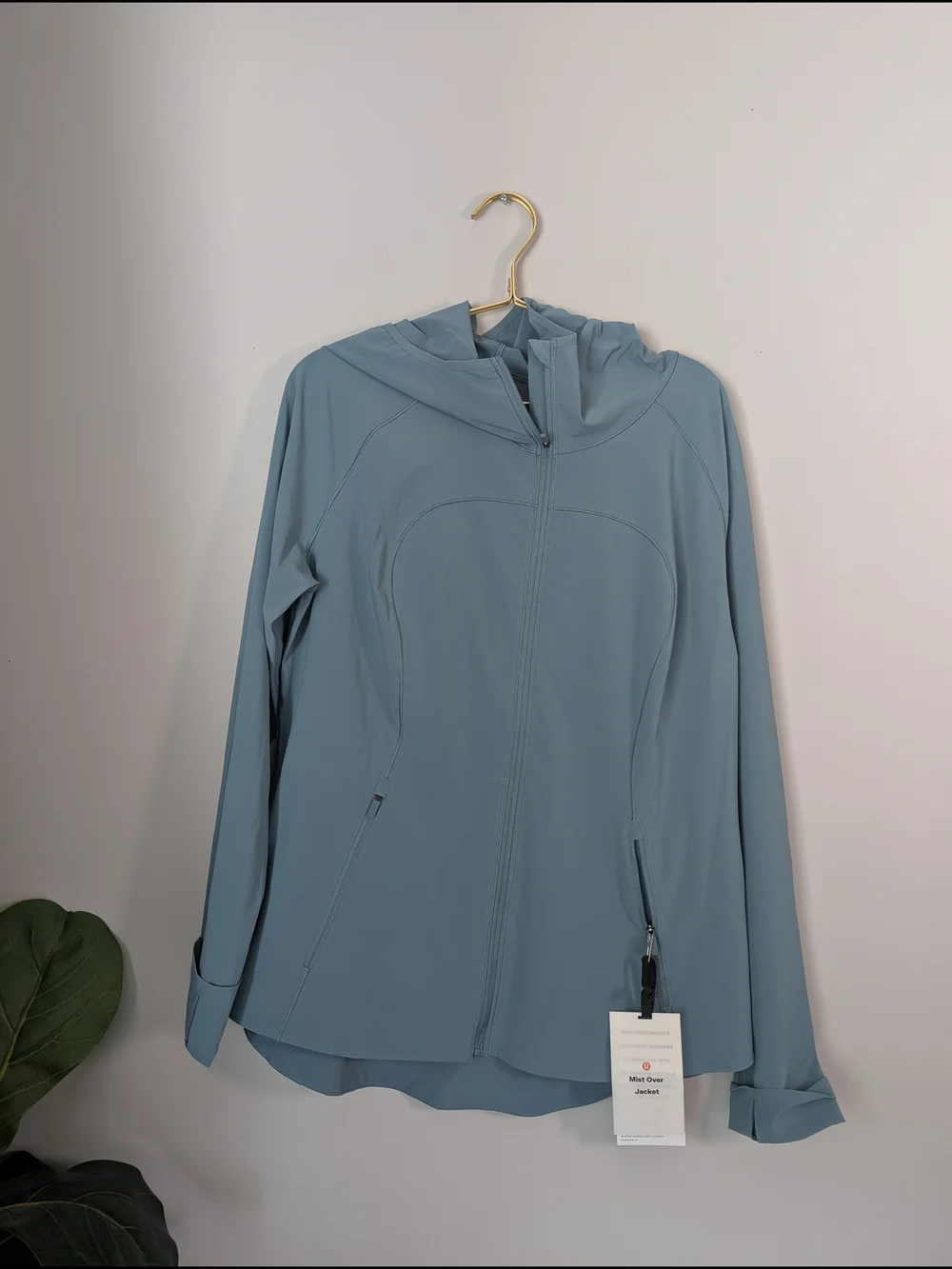 NWT Lululemon Mist Over Windbreaker Jacket - Dusty Blue